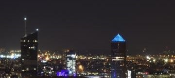 The Tour Incity in Lyon Furnished With Obelux Aviation Obstruction Lights